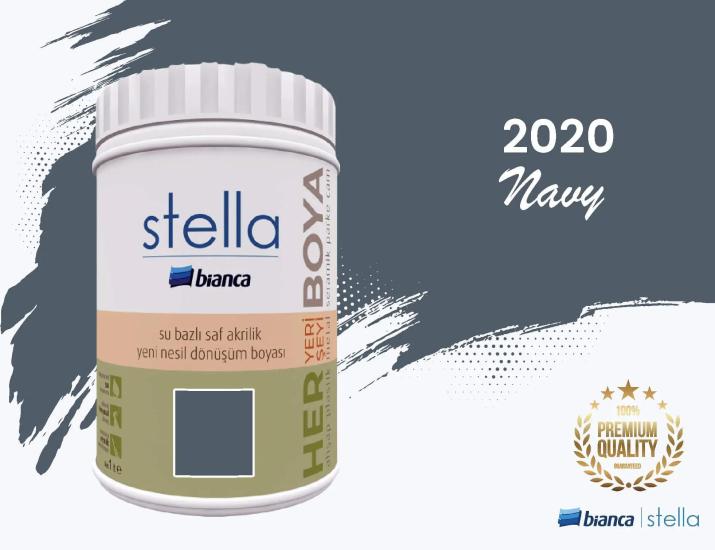 Bi̇anca Stella Su Bazlı Saf Akri̇li̇k Boya 1 Li̇tre Navy 