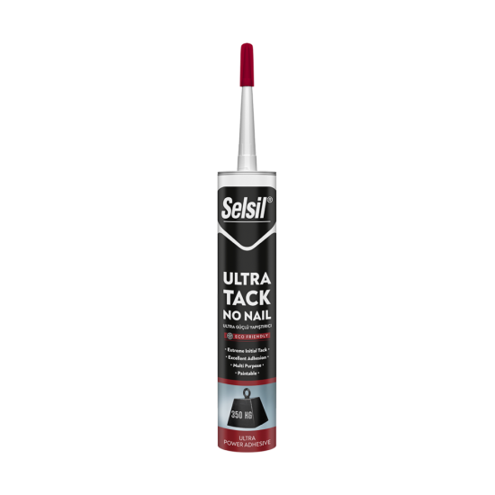 Selsi̇l Ultra Tack Montaj Yapıştırıcı Korni̇ş Yapıştırıcısı Si̇li̇kon 290 ml Beyaz