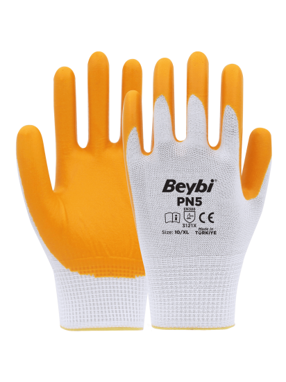 Beybi̇ PN5 Ni̇tri̇l Kaplı Polyester İş Eldi̇veni̇ (12 Çi̇ft) 