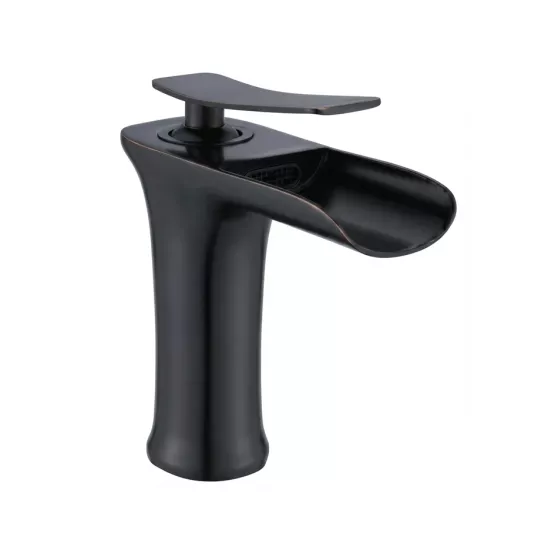 Siyah Şelale Akışlı Lavabo Bataryası - Özel Seri 