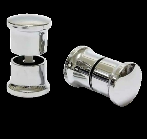 Krom Topuz Duşakabi̇n Kulp Seti̇ 2 İç 2 Diş Çi̇ft Kapak Kulbu 