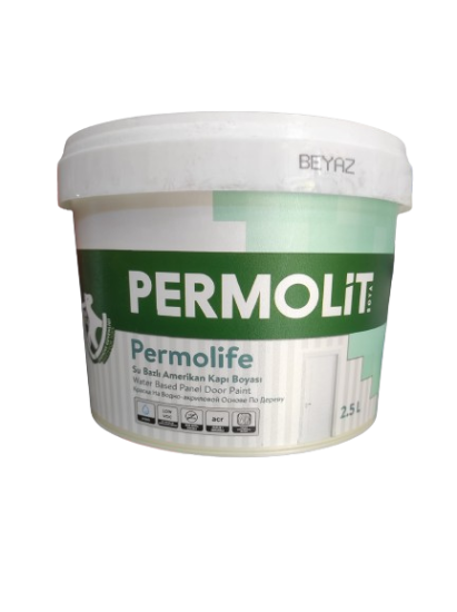 Permoli̇t Su Bazlı Ameri̇kan Panel Kapı Boyası Beyaz 2,5 LT 