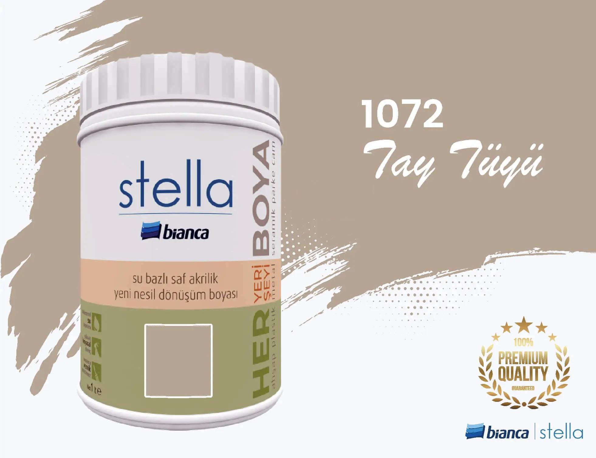 Bi̇anca Stella Su Bazlı Saf Akri̇li̇k Boya 1 Li̇tre Tay Tüyü 