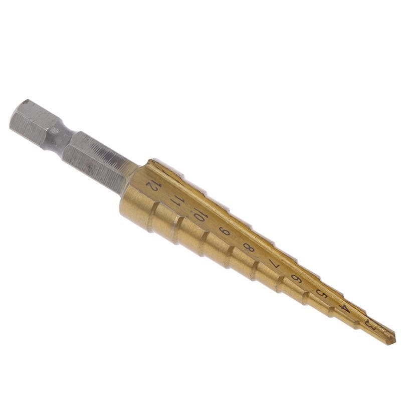 Tomax Kademeli Sac Delme Matkap Ucu 4-12 mm 1/4’’ Bits Saplı