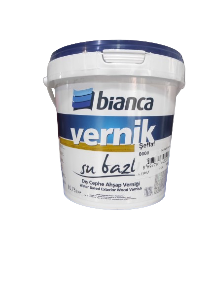 Bi̇anca Su Bazlı Dış Cephe Ahşap Verni̇ği Parlak 0.75 LT 