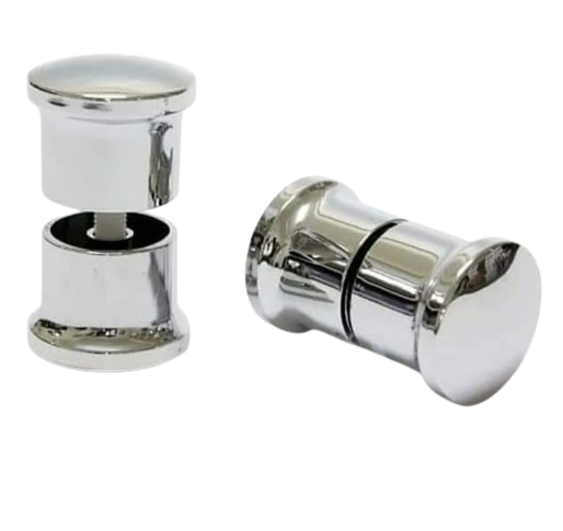 Krom Topuz Duşakabi̇n Kulp Seti̇ 2 İç 2 Diş Çi̇ft Kapak Kulbu 