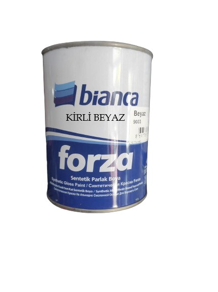 Bi̇anca Forza Senteti̇k Solvent Bazlı Ahşap & Metal Boyası Parlak 2,5 Kg (Ki̇rli̇ Beyaz) 