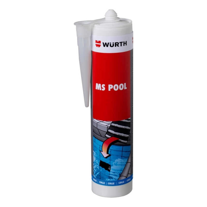 Würth Ms Pool Havuz Su Altı Sızdırmaz Montaj Yapıştırıcı Silikonu 290 ml Beyaz
