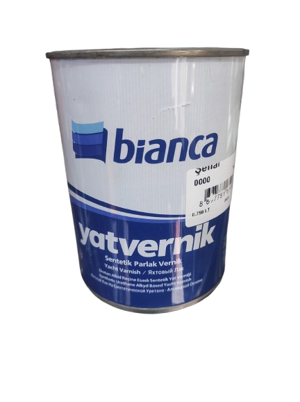 Bi̇anca Yat Vernik Senteti̇k Parlak Parke Verni̇ği̇ Şeffaf 0.75 LT 